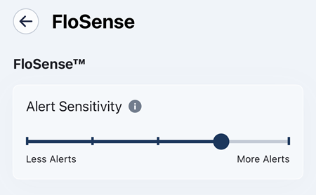 Moen App_Settings - Flosense Alert Sensitivity.PNG