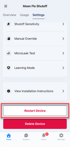 Moen Flo App v3.60.0_Restart Device.PNG